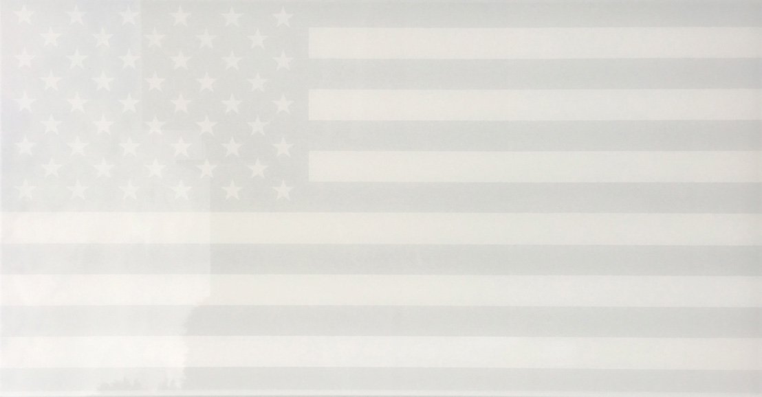 WHITE FLAG american flag