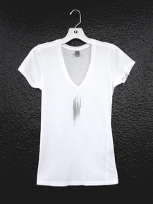 WOMENS audio waveform tee shirt